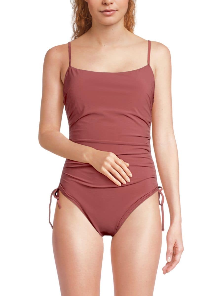

Слитный купальник с квадратным вырезом Gottex Swimwear, цвет Rose Taupe