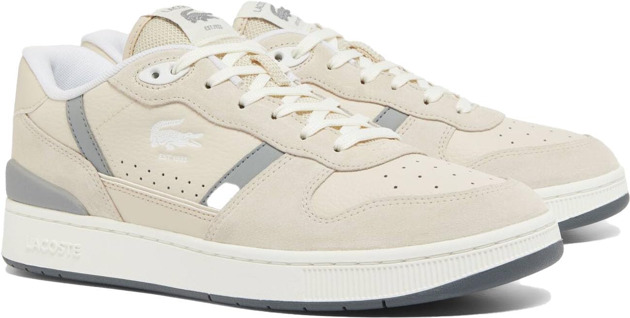 

Мужские кроссовки Lacoste T-Clip, белый/серый/светло-белый/светло-серый