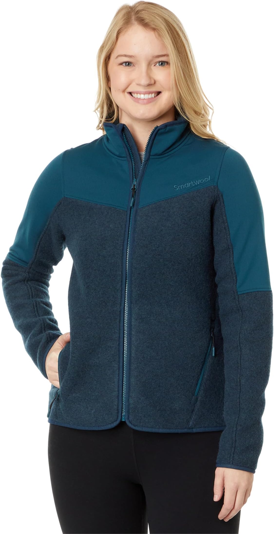 

Куртка Smartwool Hudson Trail Fleece Full Zip, цвет Twilight Blue