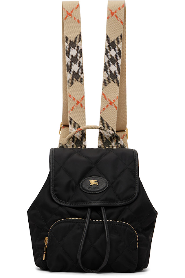 

Мини-Рюкзак в форме подковы Burberry, черный