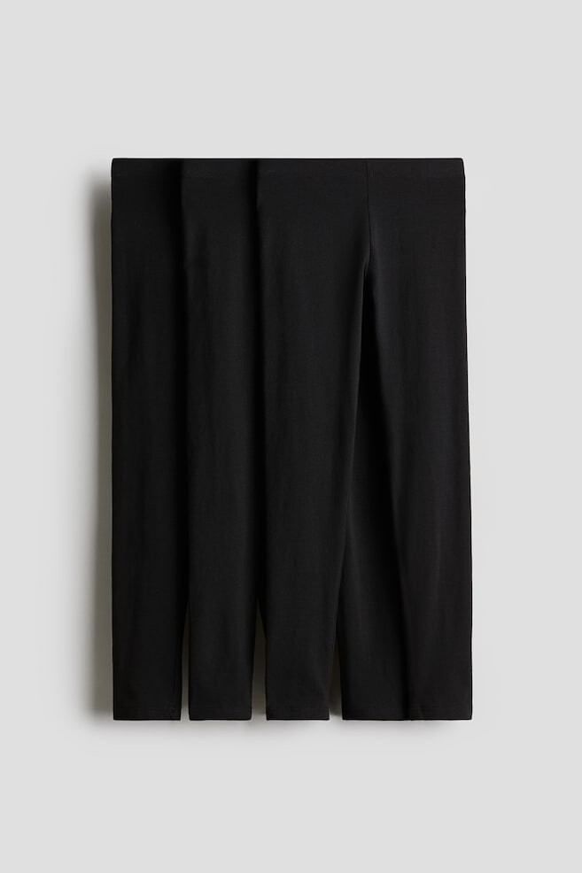 

Упаковка из 3 хлопковых леггинсов H&M, черный