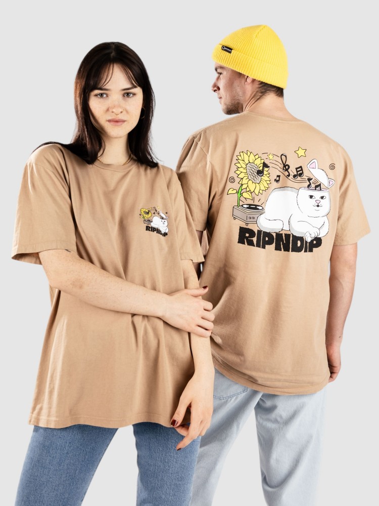 

Футболка RIPNDIP No Music No Life T-Shirt, almond
