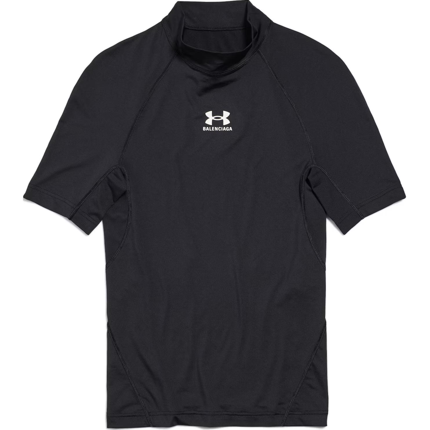 Футболка Under Armour с воротником-стойкой Balenciaga, черный — фото 3