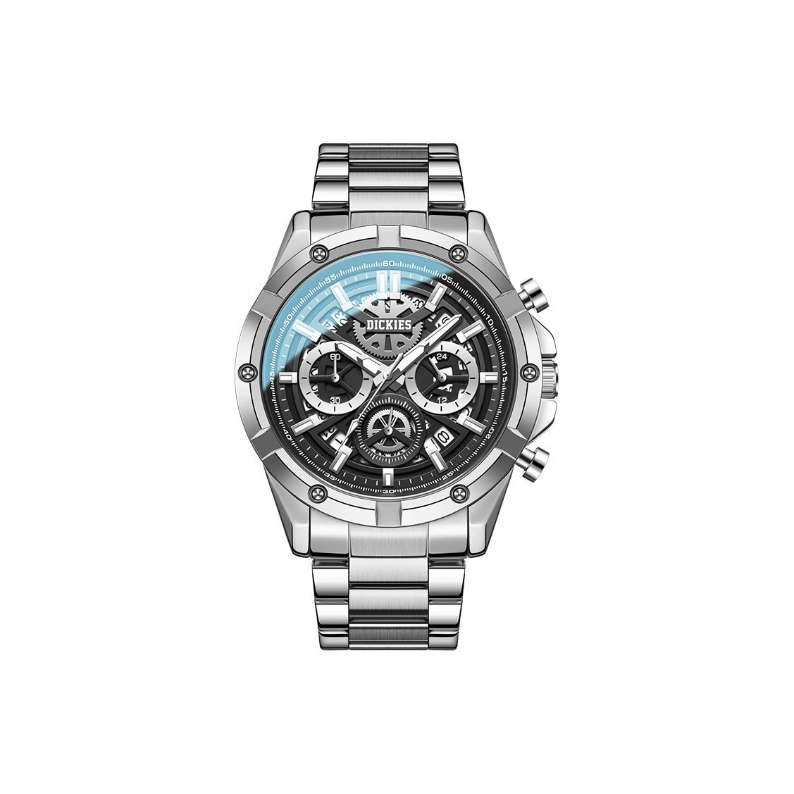 

Dickies Часы Galaxy Series Quartz Movement Steel Strap Watch Men's Watch Silver Dial, [Silver]CL-585DS-1SSY