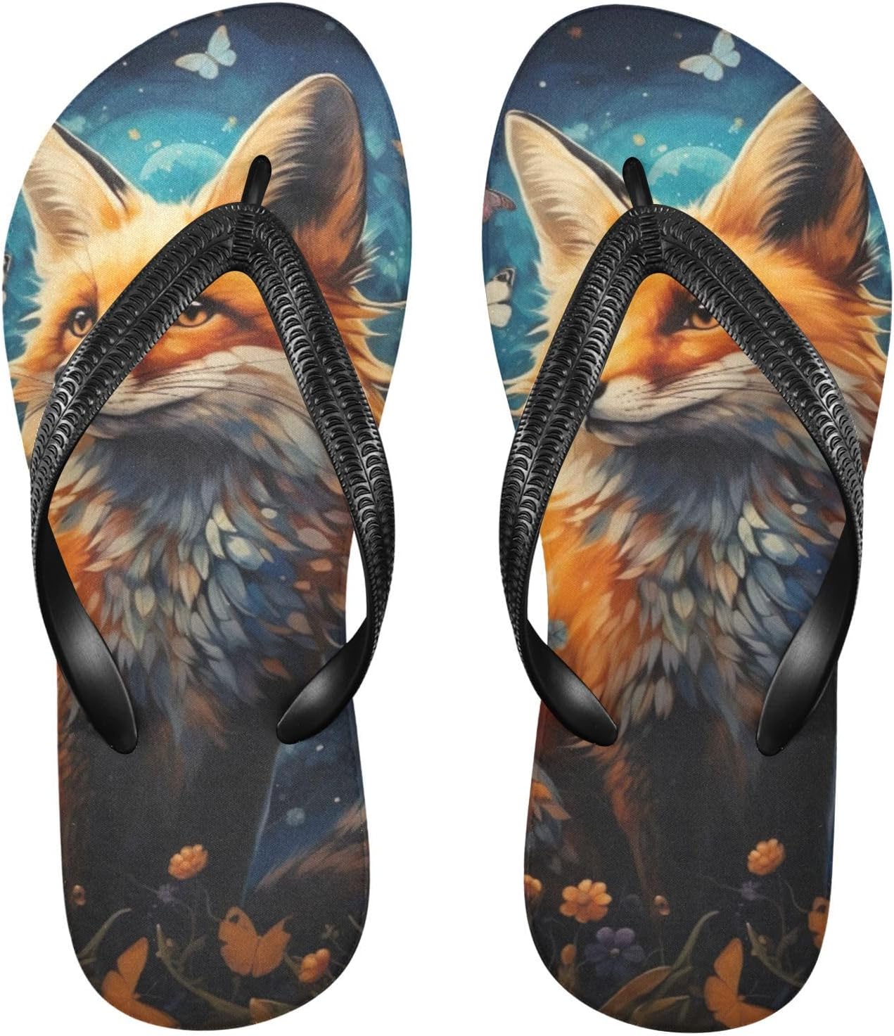 

Пляжные летние повседневные сандалии Butterfly Fox Flip Flop для женщин и мужчин, шлепанцы для душа 20856624 Kfbe