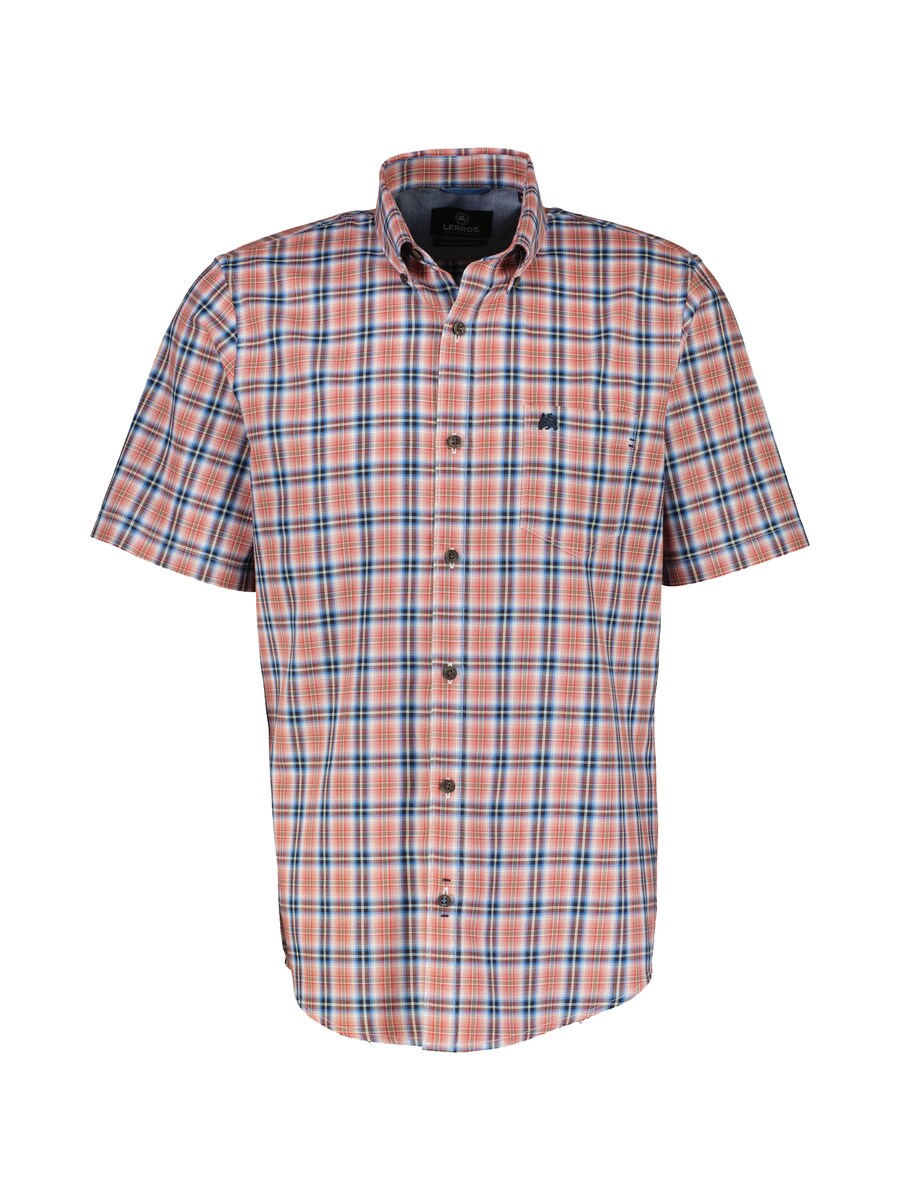 

Клетчатая рубашка LERROS Regular fit Button Up Shirt, цвет coral