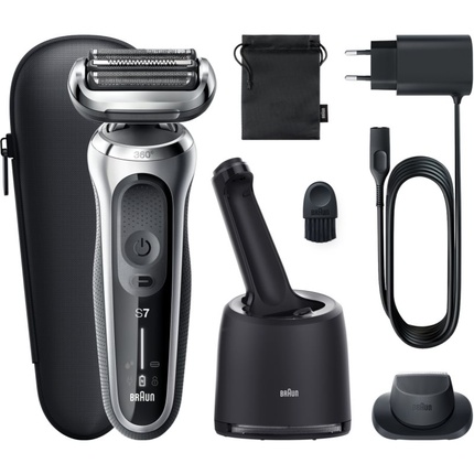 

Бритва 71-S7200cc WetDry Серебристо-черная Braun