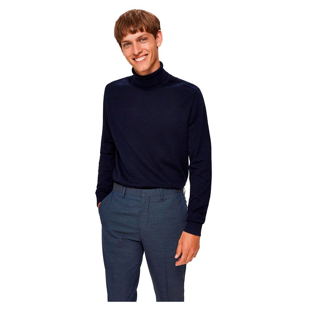 

Свитер Selected Berg Roll Neck, синий