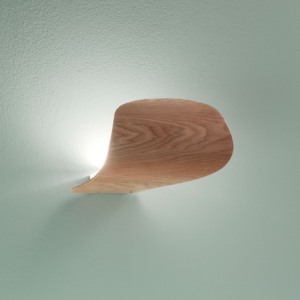

Настенный светодиодный светильник Fabas Luce Pevero из ясеня, коричневый