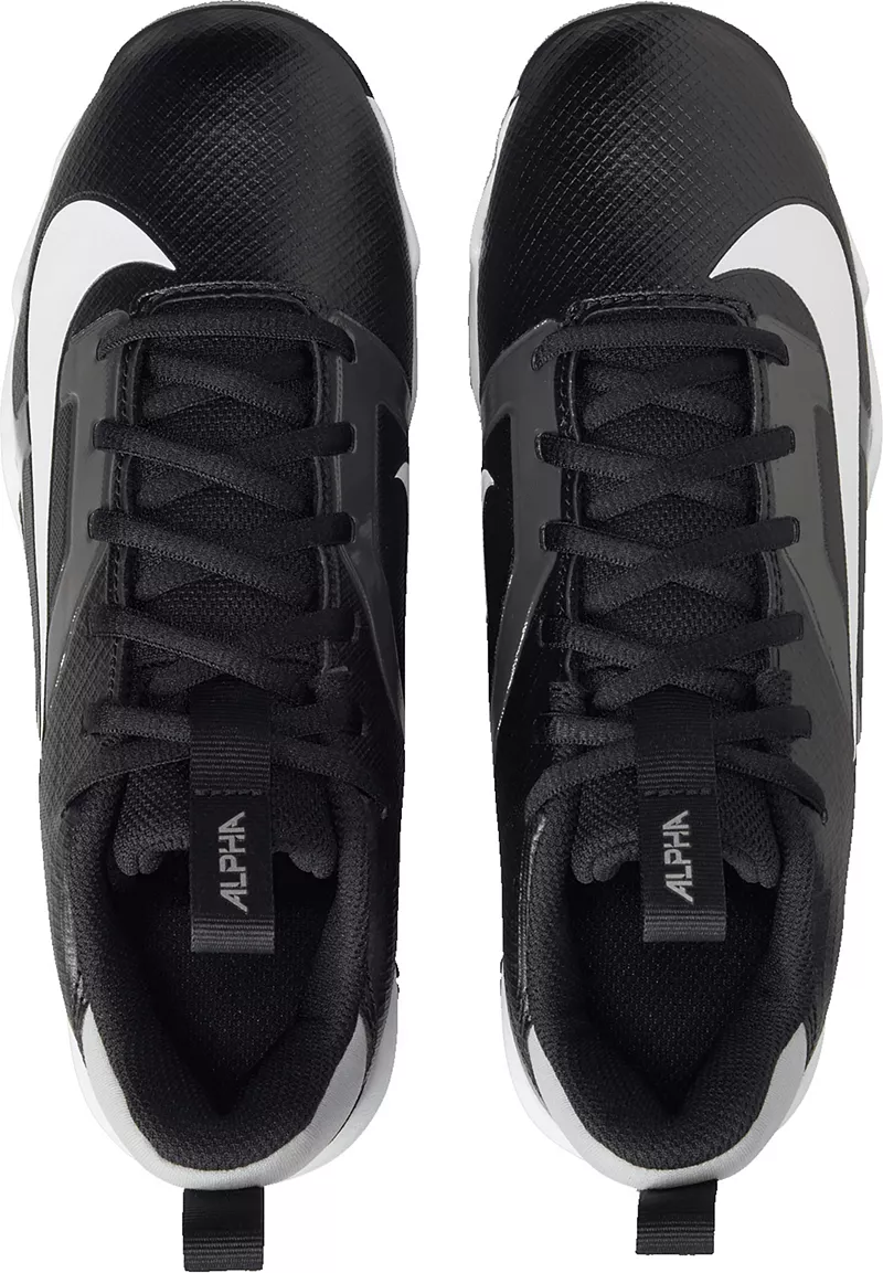 Детские футбольные бутсы Nike Alpha Menace 4 Shark, черный/белый — фото 4