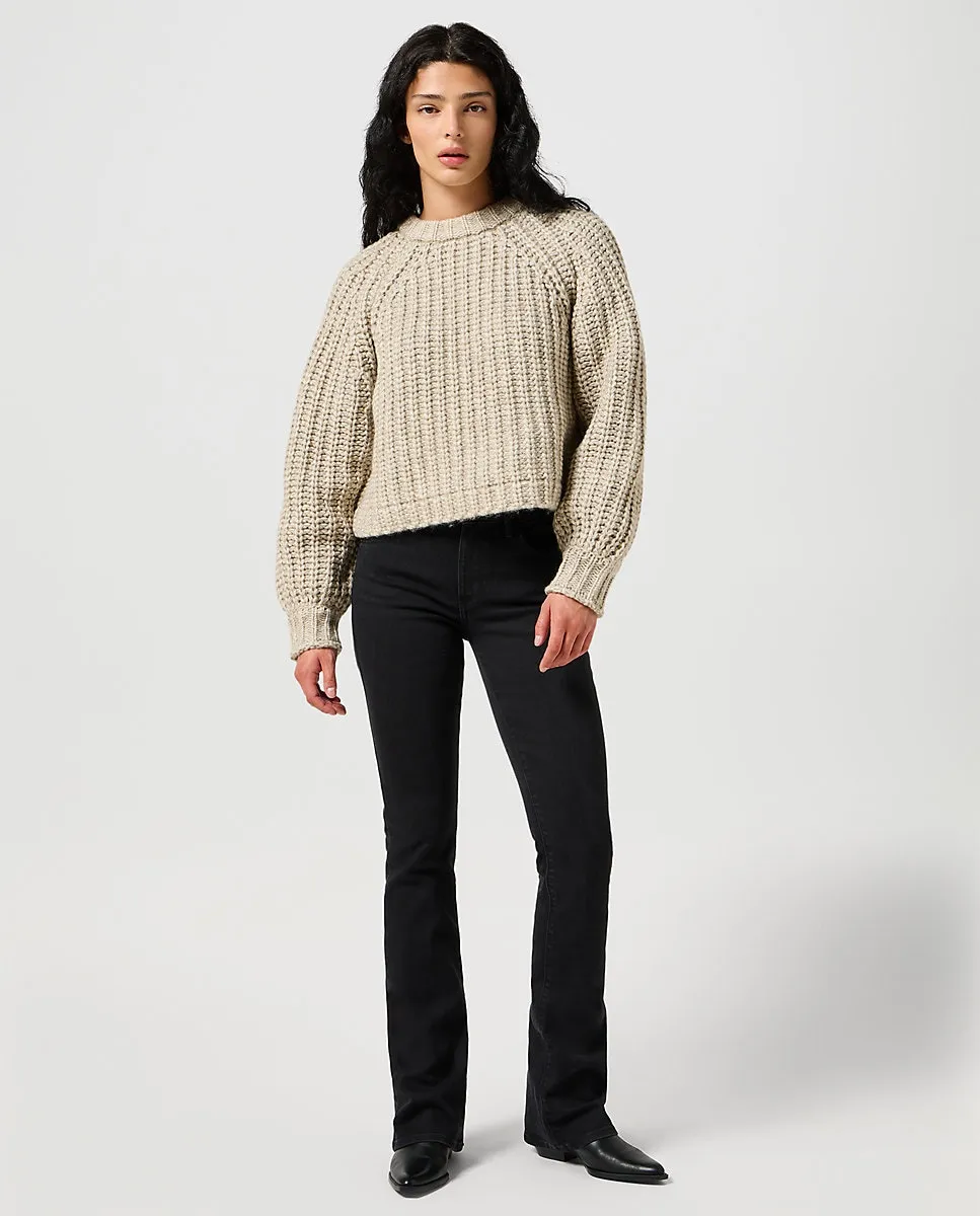 

Женские джинсы прямого кроя со средней посадкой Wrangler, черный