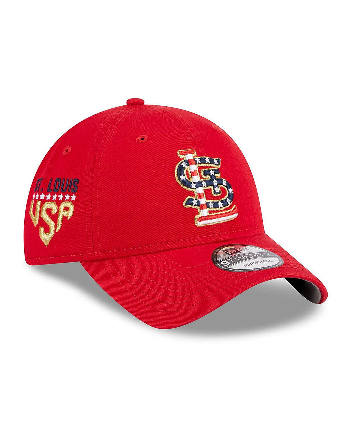 

Мужская красная регулируемая кепка St. Louis Cardinals 4 июля 9TWENTY New Era