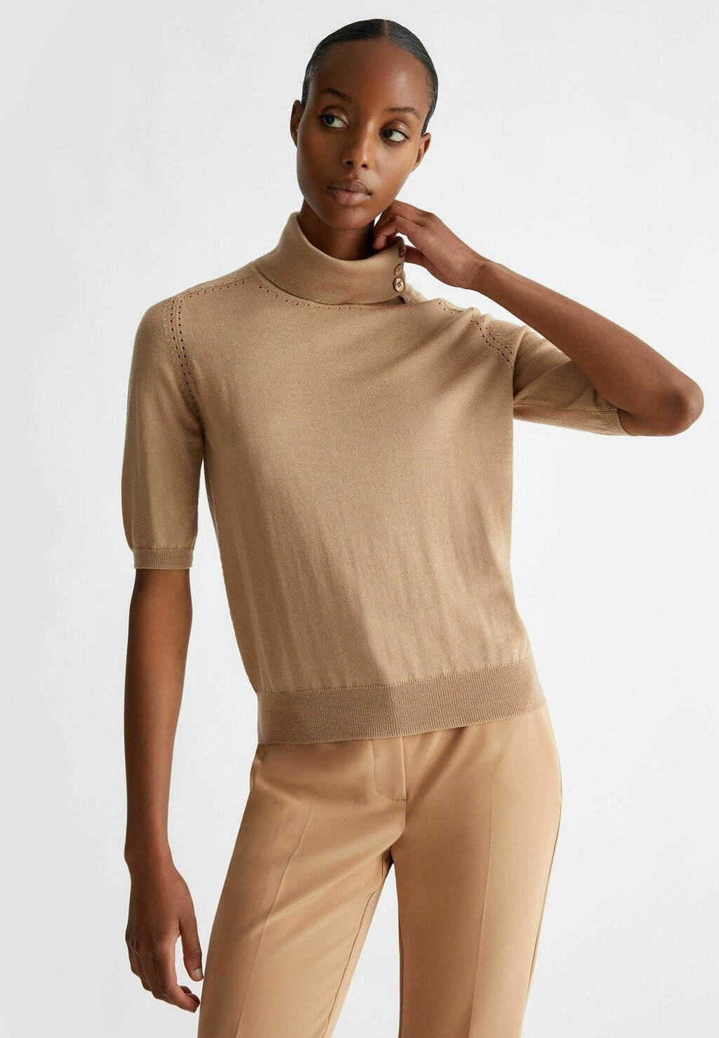 

Базовая футболка TURTLENECK LIU JO, бежевый