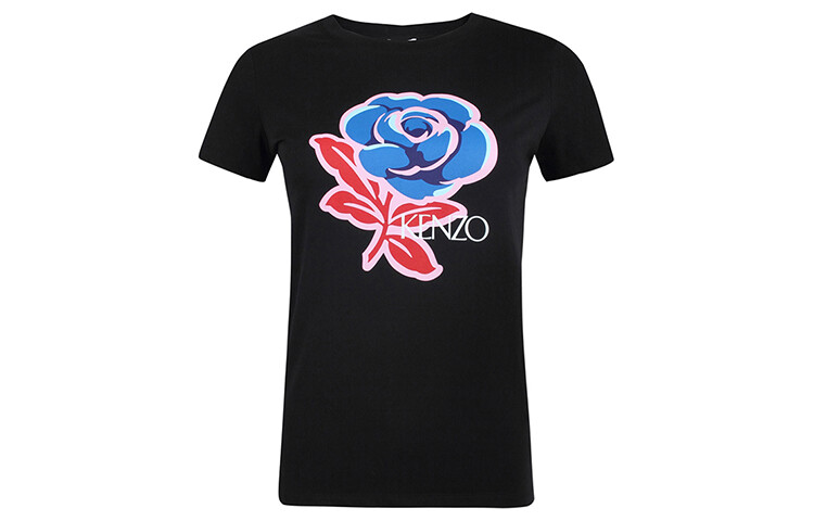 

Футболка женская черная Kenzo