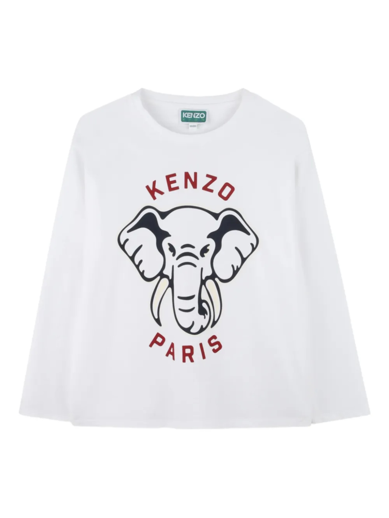 

Kenzo Kids футболка с длинными рукавами и принтом Elephant, белый