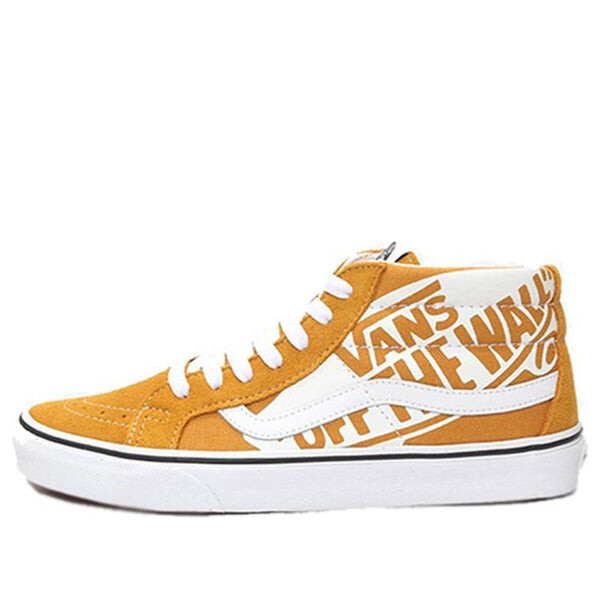 

Кроссовки sk8-mid reissue logo 'yellow white' Vans, желтый