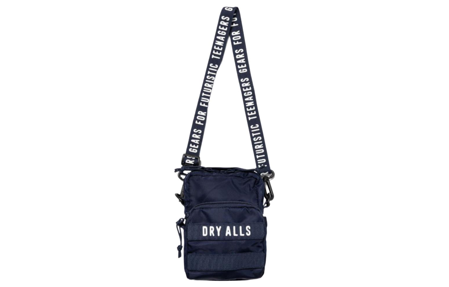 

HUMAN MADE Нейлоновая наплечная сумка через плечо мужская морская синяя