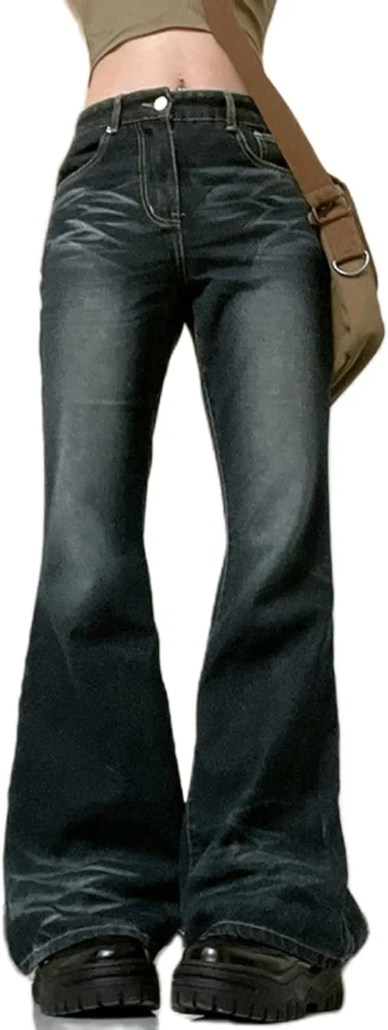 

Женские джинсы Y2K с низкой посадкой, широкие, в стиле карго, с принтом звезд, винтажные ROAONOCOMO