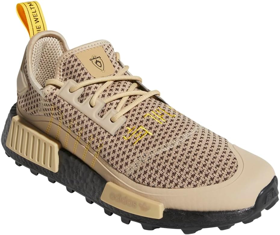Мужские кроссовки adidas NMDR1, желтый/коричневый/хаки — фото 2