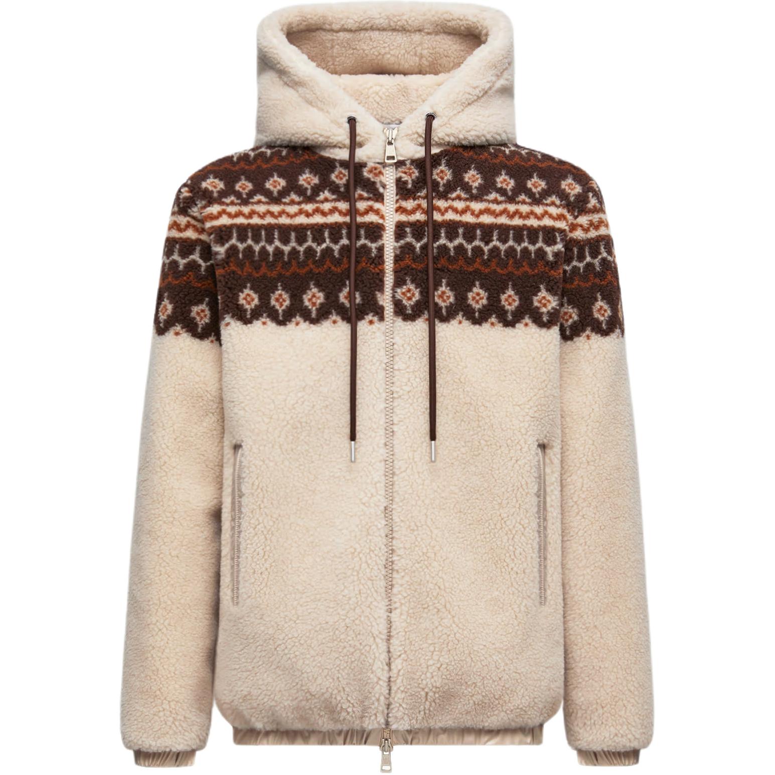 

Худи с геометрическим жаккардовым узором Moncler, мультиколор