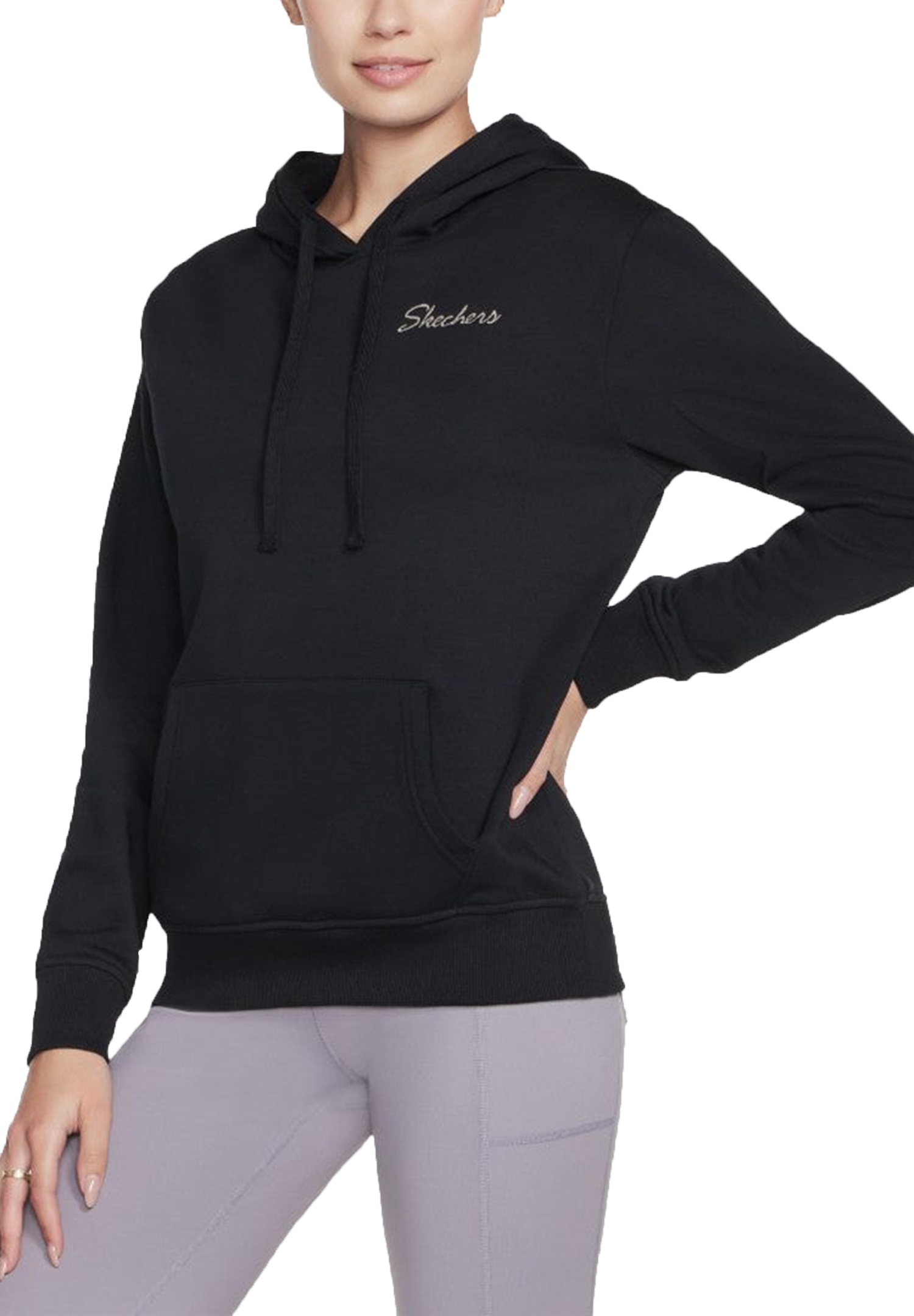 

Толстовка Skechers Skechers Signature Pullover Hoodie, черный