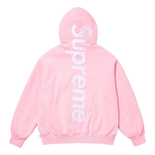 

Толстовка fw23 week8 satin appliqu hoodie 'pink' Supreme, розовый