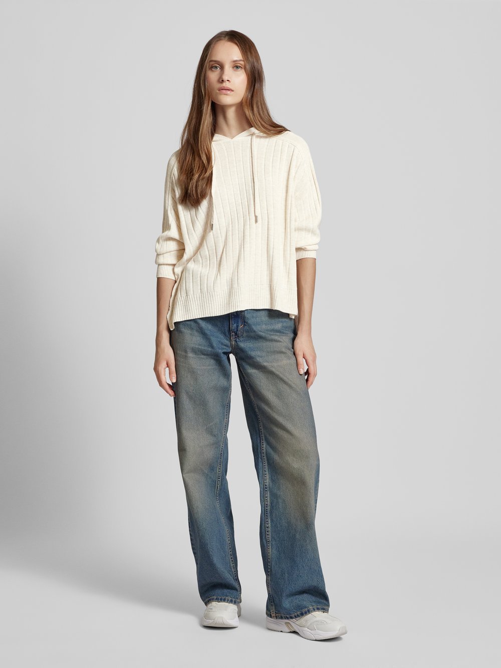 

Вязаный свитер Comfort Fit с капюшоном модель «NEW TESSA» Only, кремовый