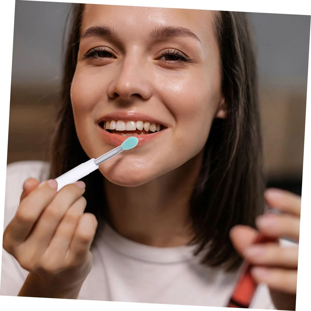 Набор кистей для губ Silicone Lip Brush LEDMOMO 12 шт — фото 4