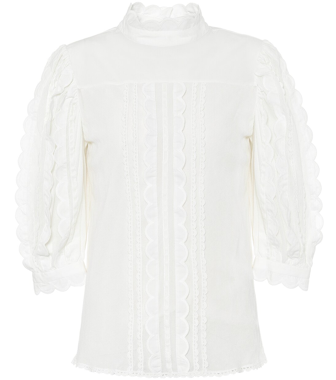 

Блузка из хлопка с оборками See By Chloé, белый