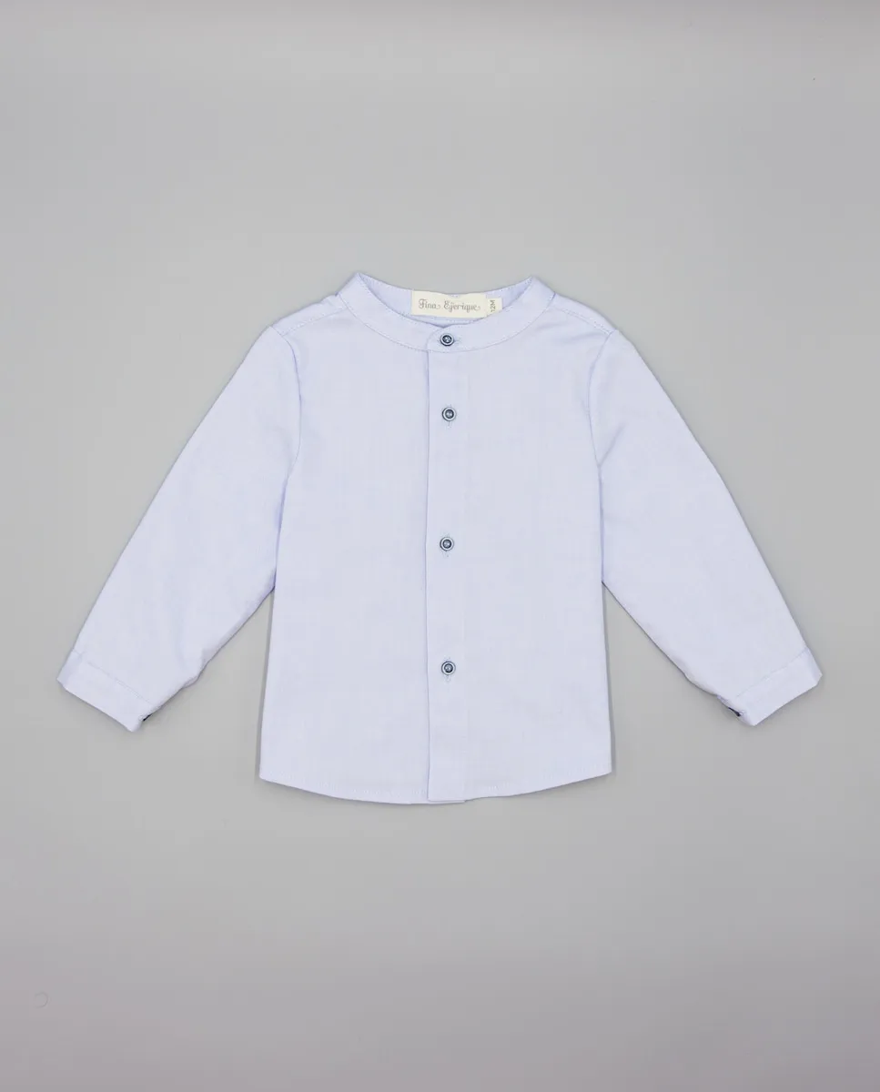 

Детская рубашка с воротником-стойкой Fina Ejerique, синий