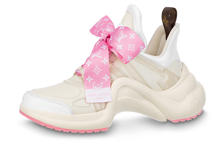 Кроссовки Louis Vuitton Archlight 1.0 Female 1ABB68, белый/розовый