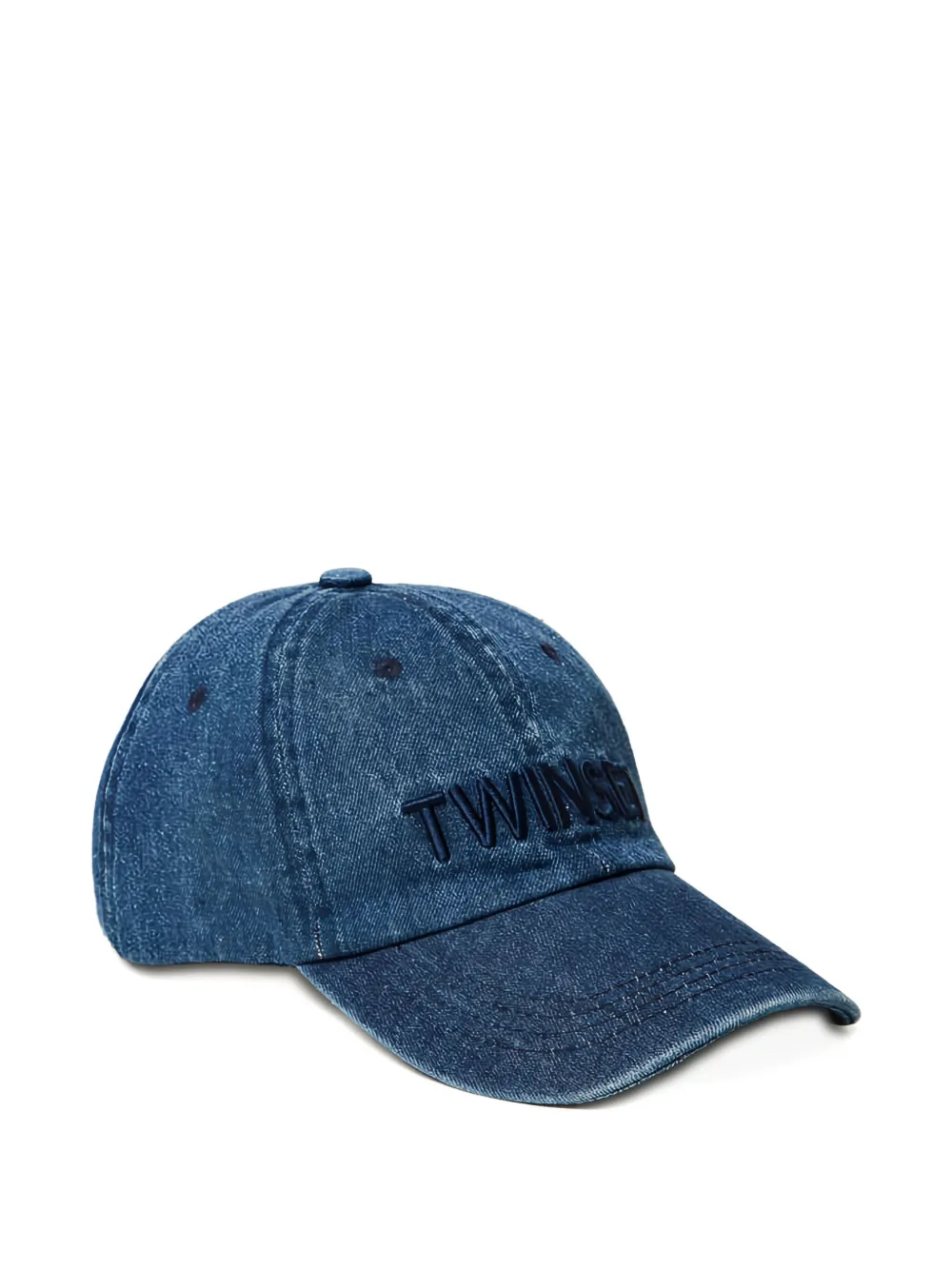 

Шапка с вышитым логотипом TWINSET, синий