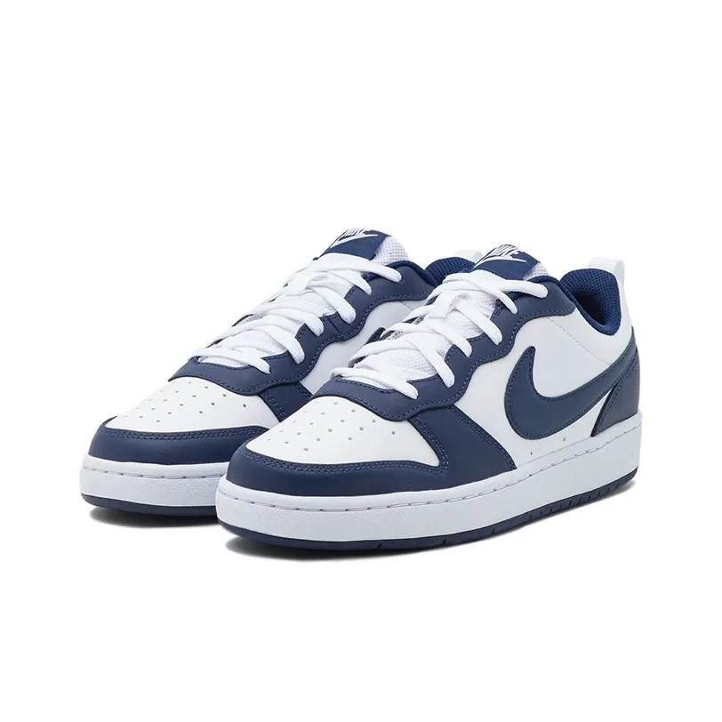 Детские кроссовки для скейтбординга Court Borough Nike, белый/синий — фото 2