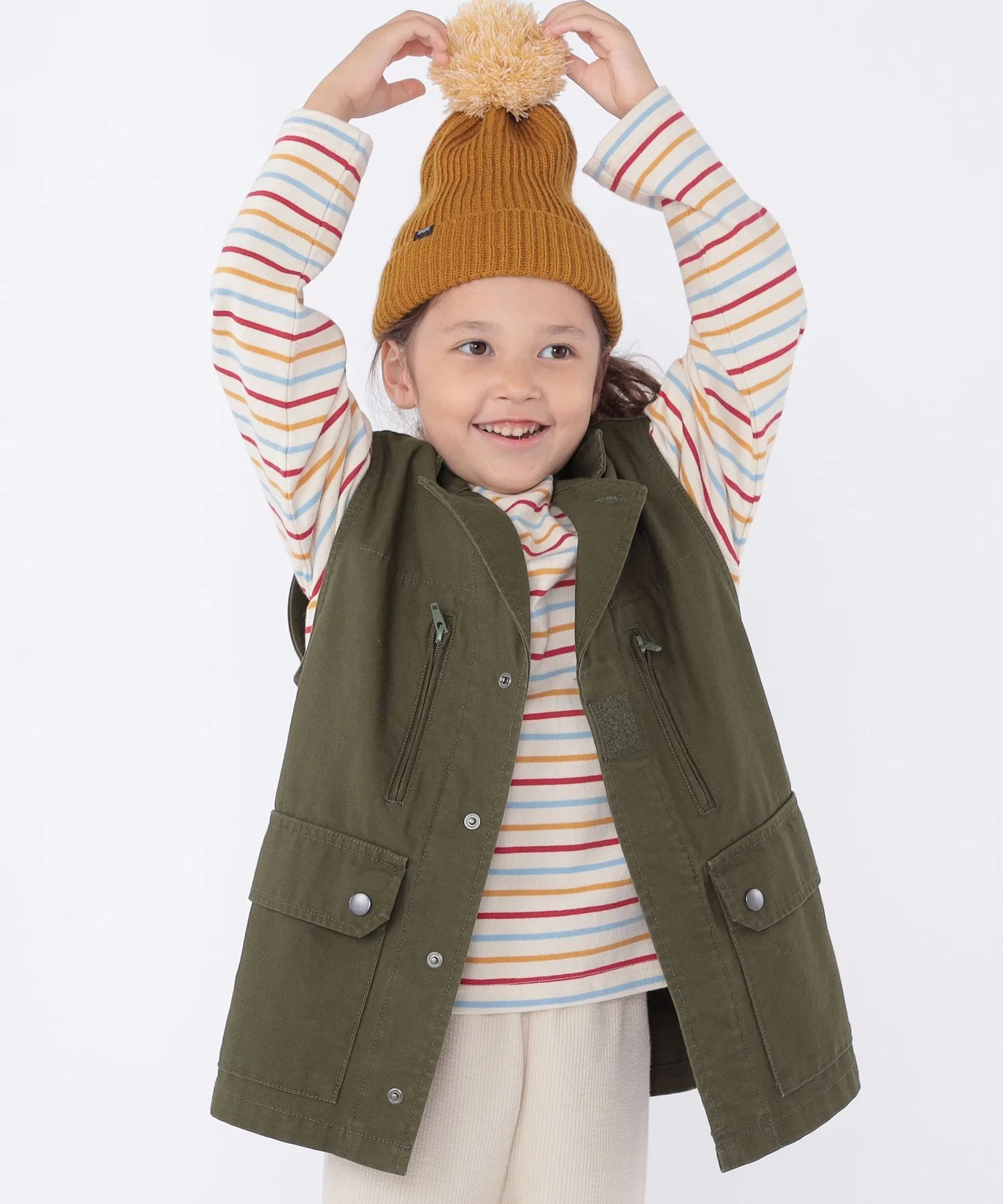 Детский милитари жилет GOLDEN MILLS INC. SHIPS KIDS 100-140см оливковый