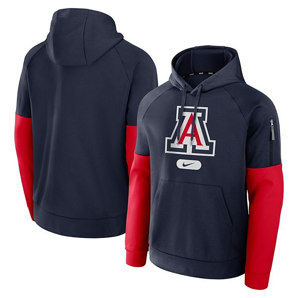 Мужской синий худи Arizona Wildcats для фитнеса Nike — фото 2