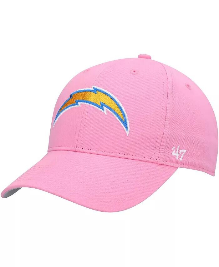 

Big Girls Pink Los Angeles Chargers Rose MVP регулируемая кепка '47 Brand