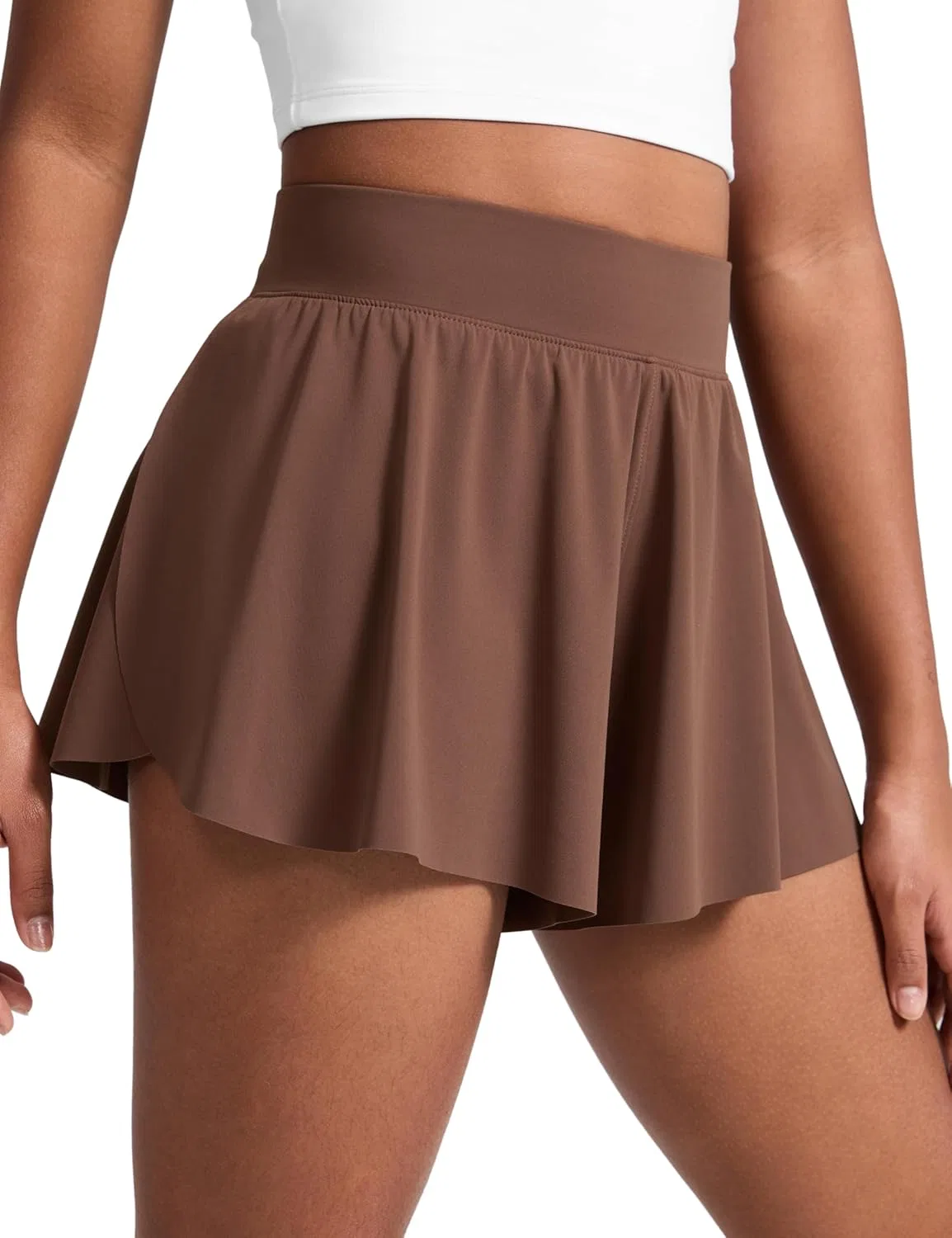Детские шорты для активных игр CRZ YOGA, цвет Coffee Brown