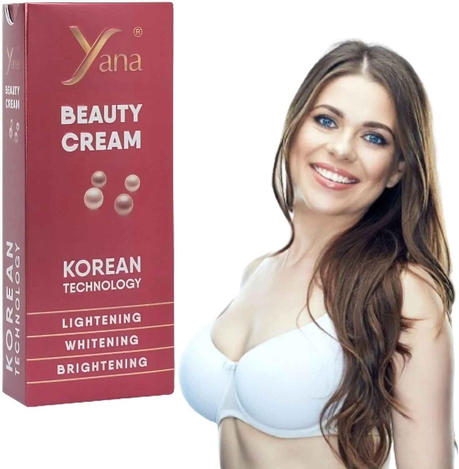 Ночной крем для лица Yana Beauty отбеливающий