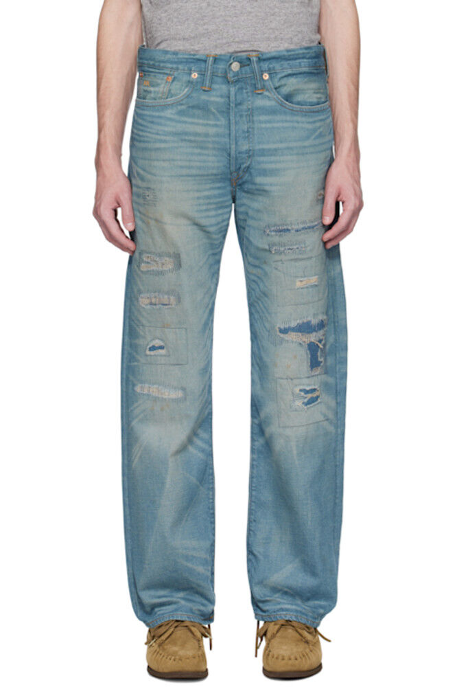 

Синие джинсы Plainfield Selvedge с 5 карманами RRL