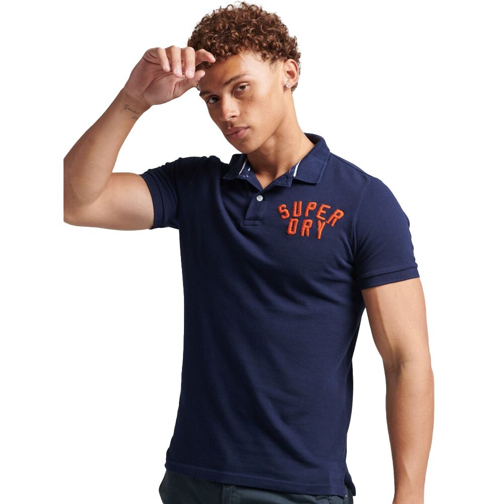 

Поло Superdry Vintage Superstate, синий