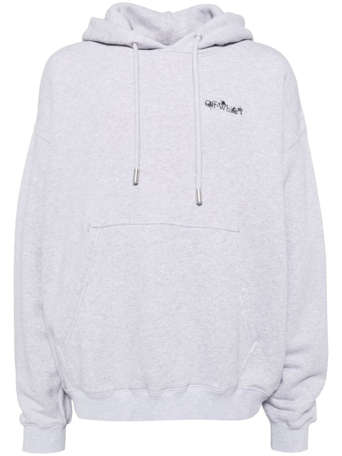 

Off-White худи с вышитым логотипом, серый