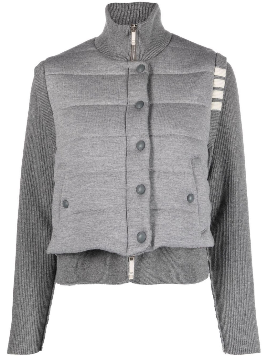 

Thom Browne двусторонний пуховик, серый