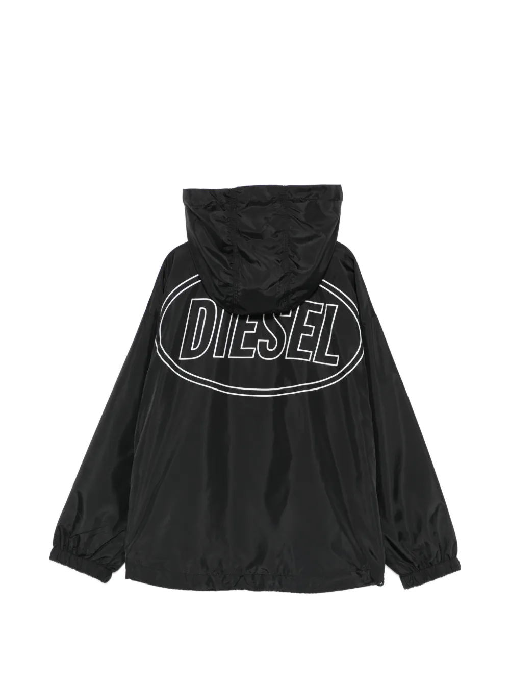 Куртка с капюшоном и логотипом Diesel Kids, черный — фото 2