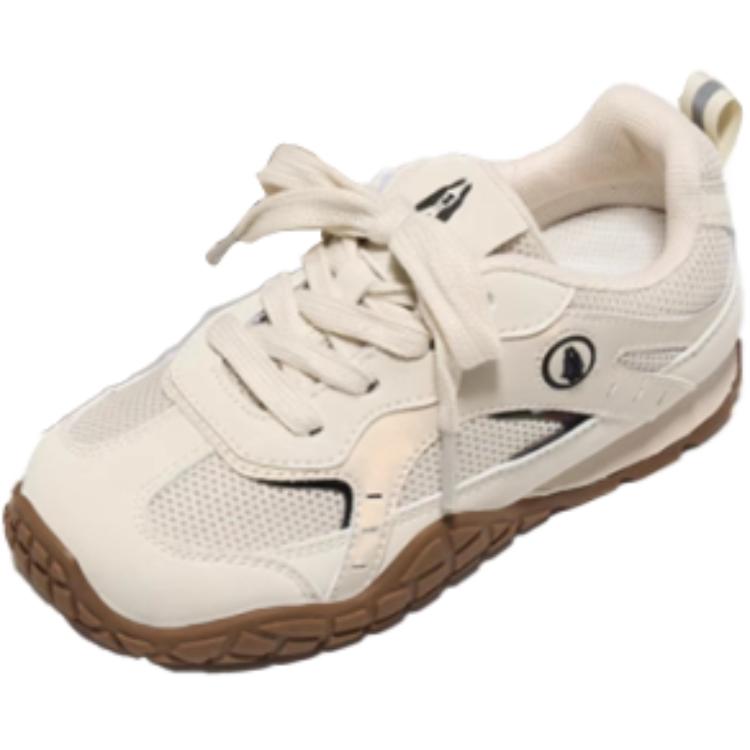 

Антискользящие износостойкие низкие детские беговые кроссовки для подростков Hush Puppies, бежевый