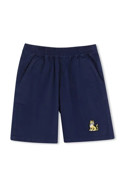 Шорты из хлопка с эластаном Kenzo Kids, синий
