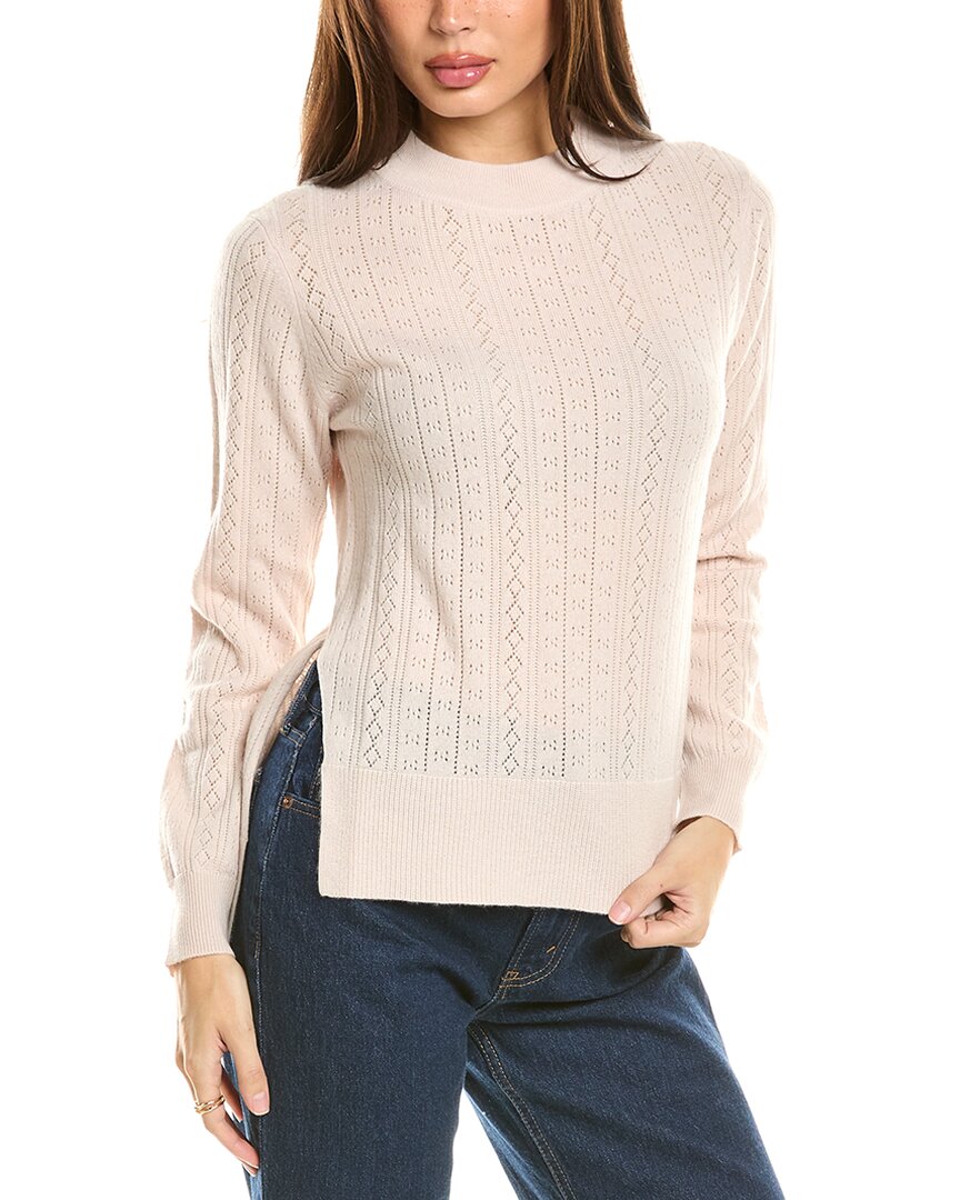 

Свитер из смеси шерсти и кашемира Malo Cashmere Pointelle, бежевый
