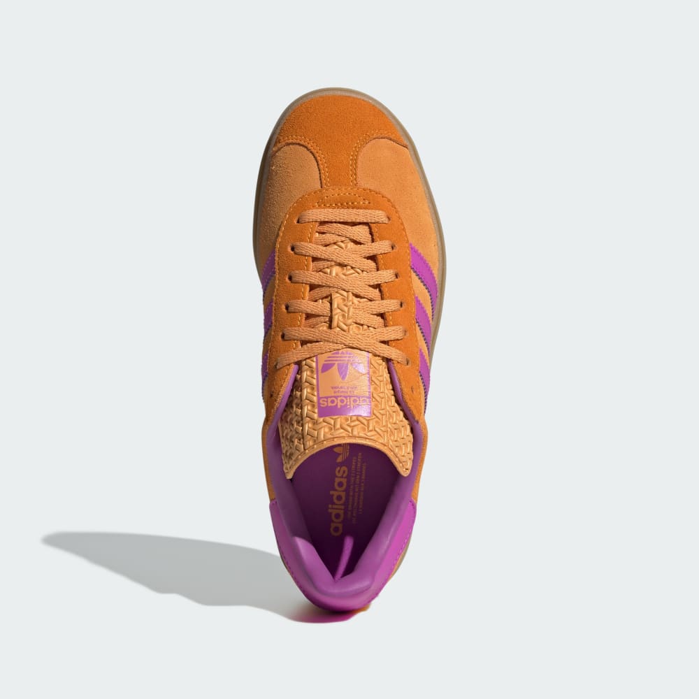 Кроссовки Adidas Gazelle Bold Shoes, цвет Flash Orange/Purple Burst/Crew Orange — фото 2
