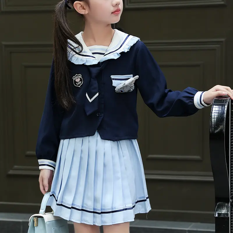 Disney Детский комплект с юбкой для детей 3-7 лет SS25 Navy Blue — фото 4