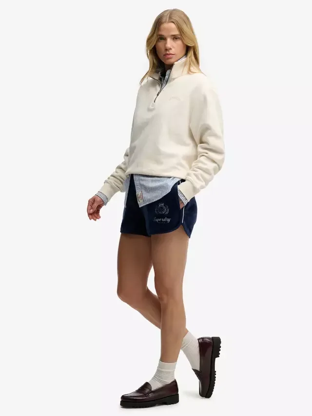 Велюровые шорты для загородного клуба Superdry, Rich Navy — фото 3