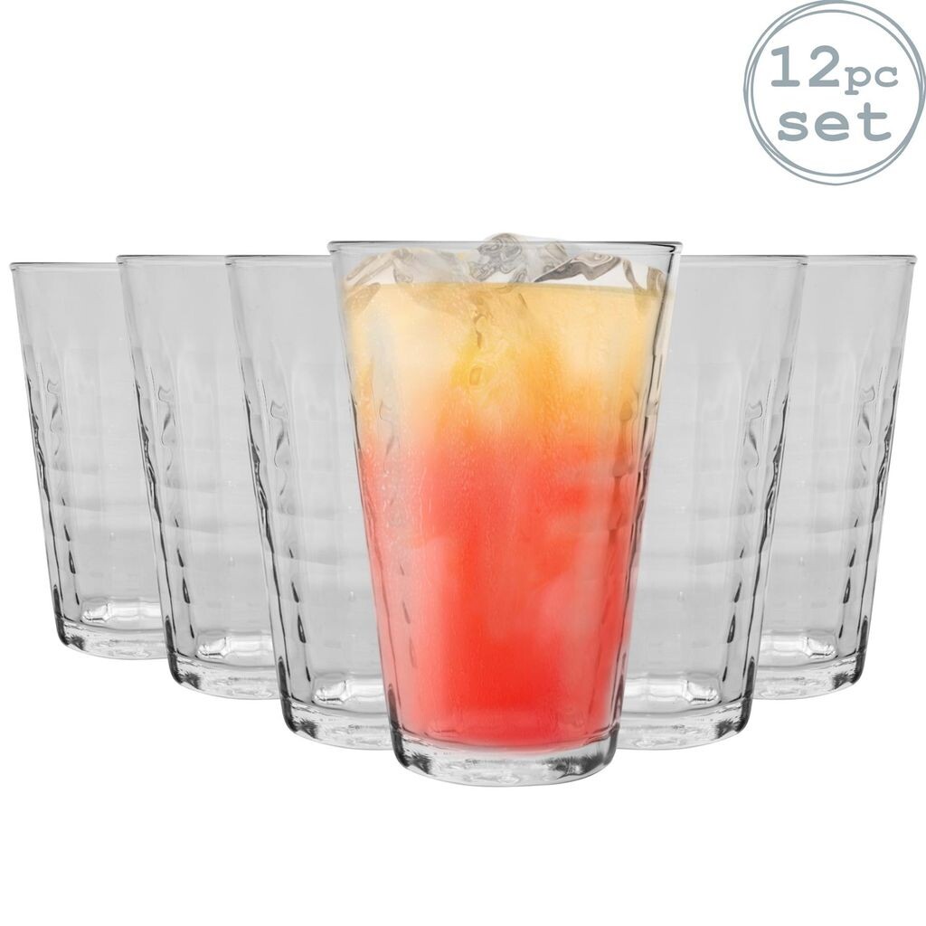 

Бокалы для коктейлей Duralex Prisme Highball — стеклянные стаканы 330 мл — прозрачные — упаковка из 12 шт